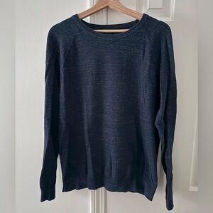 J. Crew Factory Men's Deep Blue Crewneck Sweater